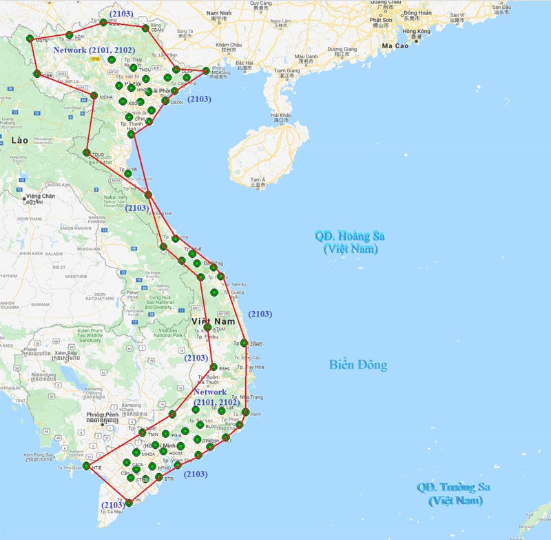 mạng lưới trạm Cors Việt Nam